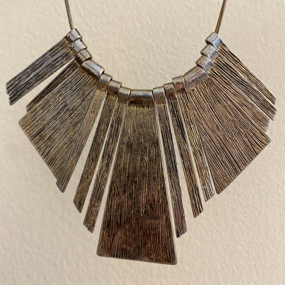 Bronze-Colored Statement Necklace